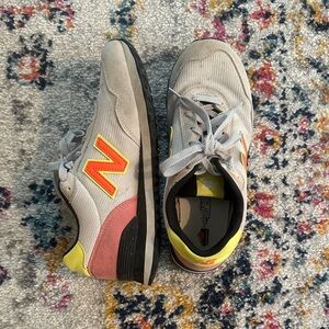 New Balance Gray and Yellow Athletic Shoes